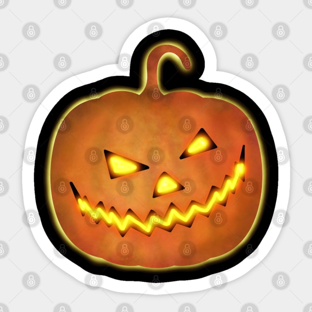 Jack-o-Lantern Sticker by Anastasiya Malakhova